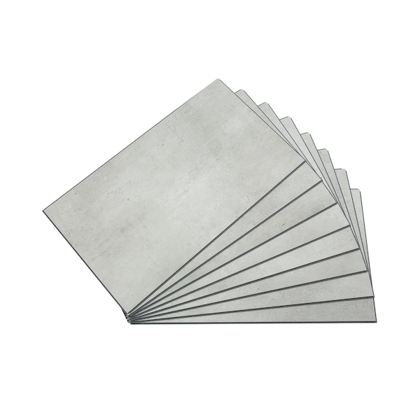 Palisade Vinyl Wall Tile 25.6"L x 14.8"W in Frost Nickel, PK8 53002 - main