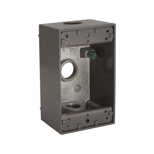 Bell Outdoor Weatherproof Electrical Box, Gang Box Type, Aluminum 5320-2 - main
