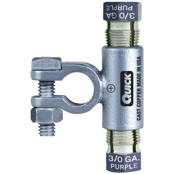 Quickcable Neg, Compression Flag Connector, 1/0, PK5 5310