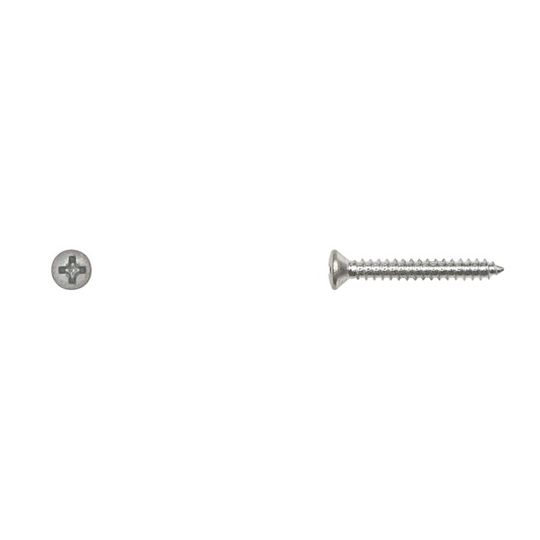 Disco Sheet Metal Screw, #6 x 1 in, Zinc Plated Steel Oval Head Phillips Drive 535PK - main