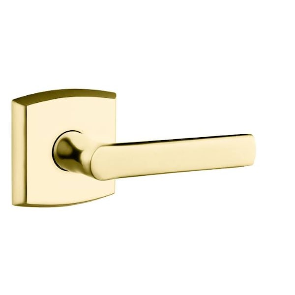 Baldwin Soho Lever Unlacquered Brass Door Levers Unlacquered Brass 5485V.031.LMR - main