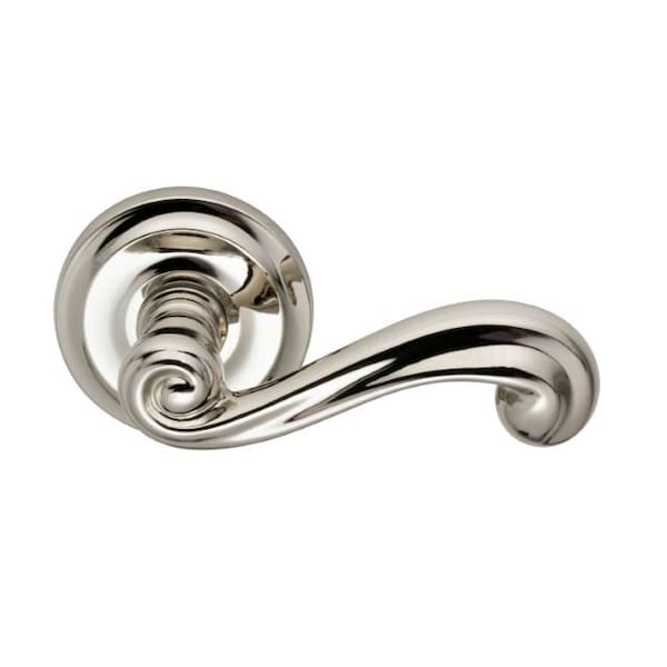 Omnia LVR 2-5/8" Rose Pass 2-3/8" BS Full Lip 1-3/4" Doors Bright Nickel 55 55/00BF.PA14