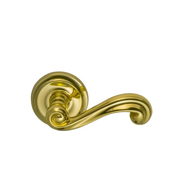 Omnia LVR 2-5/8" Rose Priv 2-3/8" BS Full Lip 1-3/8" Doors Bright Brass 55 55/00F.PR1 - main