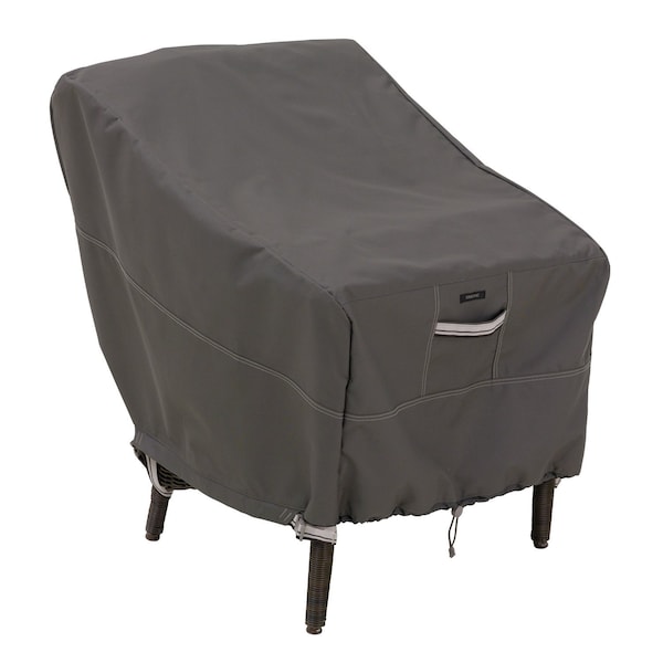 Classic Accessories Ravenna Standard Patio Chair Cover, Grey, 31"x28" 55-143-015101-EC - main