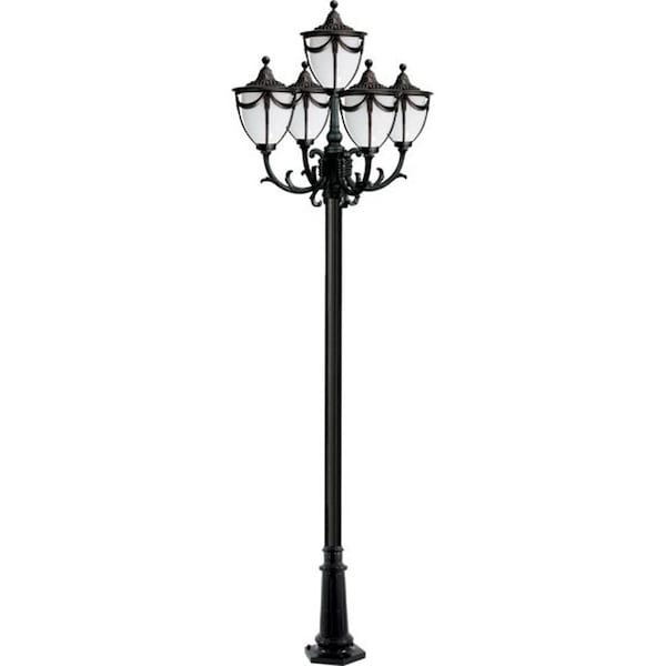Dabmar Lighting Fixture, Post, 4805, W, Rachel, 5 Light GM4805-W - main