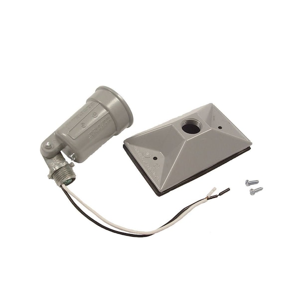 Bell Outdoor Weatherproof Cover, Outlet Box Type, 1 Gang, Die-Cast Aluminum, Lampholder Cover Type 5620-0 - main