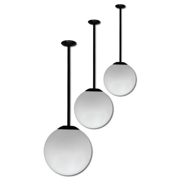 Dabmar Lighting Ceiling Fixture, D7511, VG, 16", Globe 24" D7511-24-VG - main