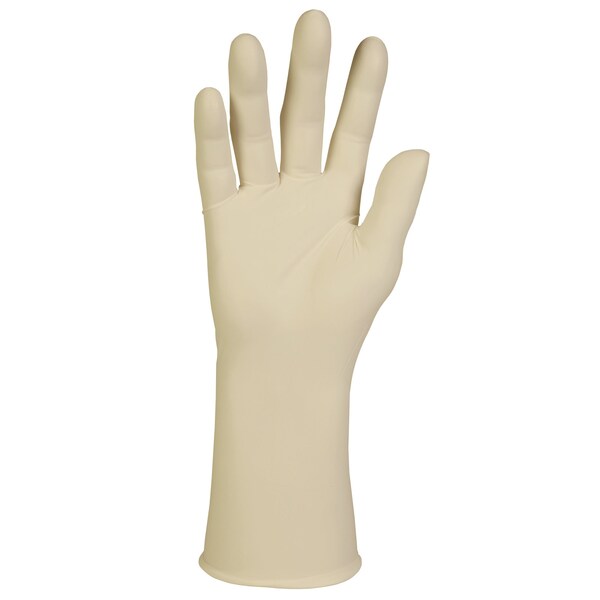 Ansell G3, Disposable Cleanroom Gloves, 8 mil Palm, Latex, 12 in, ISO 4, AQL 1.5, M, 50 PK, Beige 56831 - main