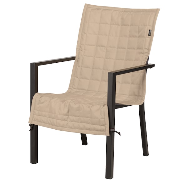 Classic Accessories Montlake Antique Beige Patio Chair Slipcover, 45"x20" 56-010-010301-RT - main