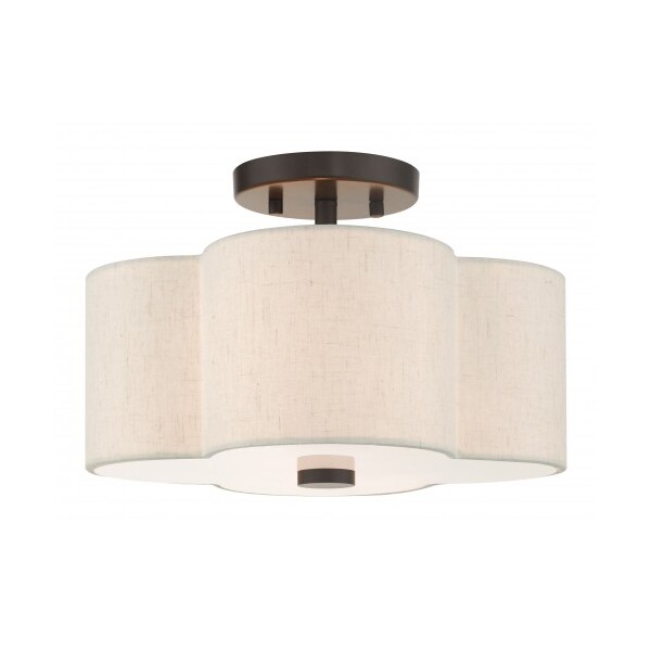 Livex Lighting English BronzeSemi Flush, 2 Light 58062-92 - main