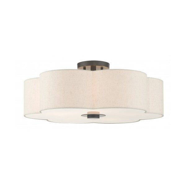 Livex Lighting English BronzeSemi Flush, 5 Light 58068-92 - main