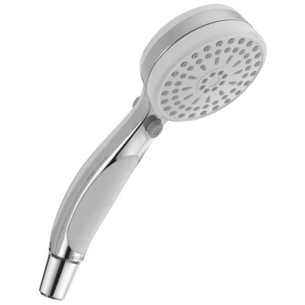 Delta Faucet, Handshower Showering Component Faucet, Chrome / White, Hand Shower 59424-WC18-PK