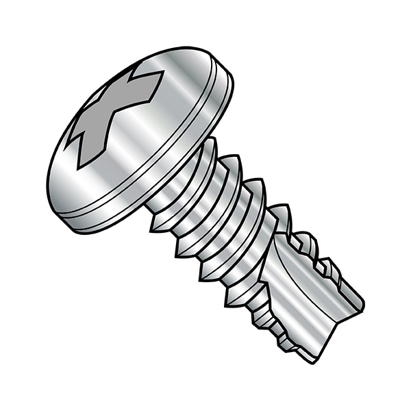 Zoro Select Concrete Screw, Pan, 410 Stainless Steel 5000 PK 08085PP410 - main