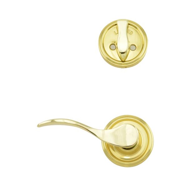 Weslock RH Bordeau INT SGL CYL HSET Trim Lexington or Colonial Bright Brass R2100--U3SL20 - main