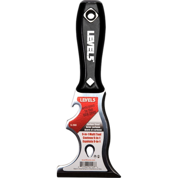 Level 5 Tools Multitool 9in1, Carbon Steel Blade 5200 Zoro