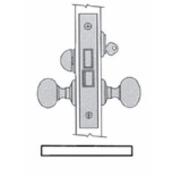 Baldwin Entry Storeroom Handlesets Lifetime Satin Nickel 6010.056.RLS - main