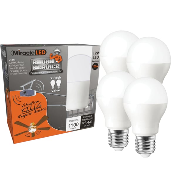 Miracle Led Rough Service MAX LED Bulb Vibration Resistant Replace 100W
