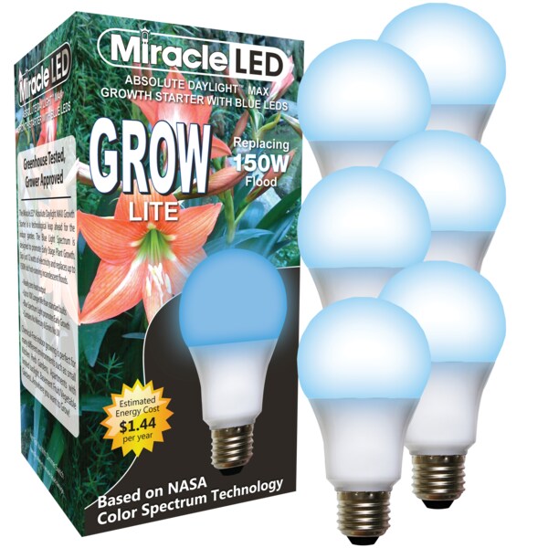 Miracle Led Blue Spectrum Hydroponic LED Ultra Grow Light Replacing 150W, PK6 602127 - main