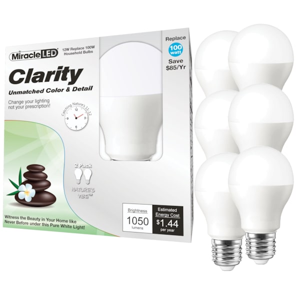 Miracle Led Nature's Vibe Clarity High Visibility Daylight LED Light Bulb, PK6 602209 - main