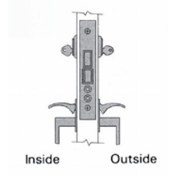 Baldwin Entry Handlesets Lifetime Satin Nickel 6025.056.L - main