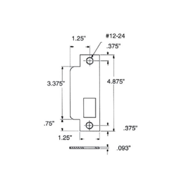Baldwin Antique Brass Strikes Antique Brass 6041.050.R - main