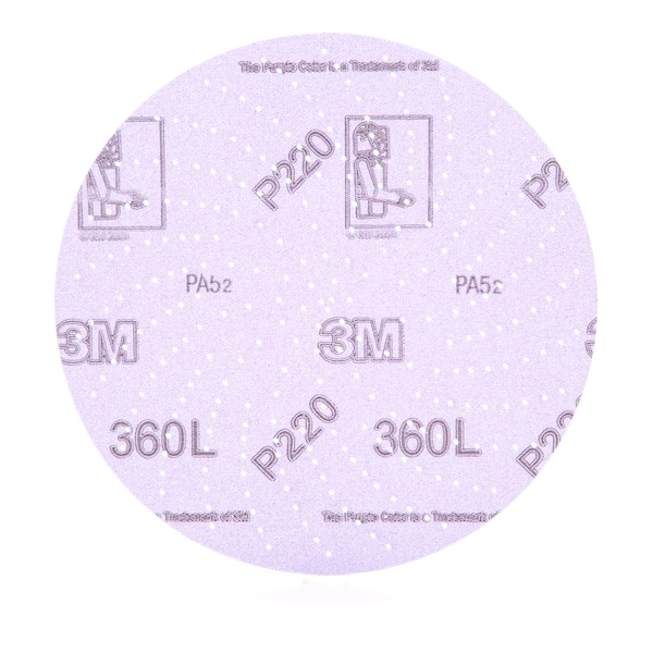 Xtract Film Disc 360L, 6 in Dia, 600LG, Aluminum Oxide, P220 Grit, Open Coat Type 7100242232 - main