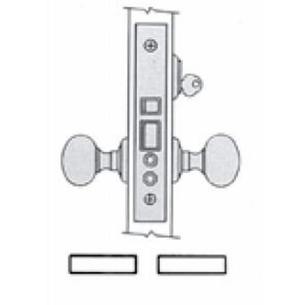 Baldwin Corridor Office Handlesets Satin Brass with Brown 6060.060.LLS - main