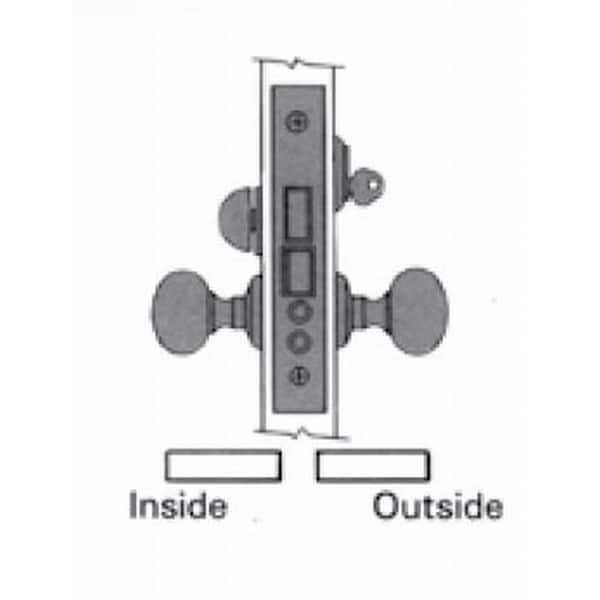Baldwin Entry Handlesets Lifetime Satin Nickel 6075.056.R - main