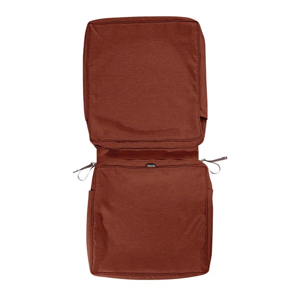 Classic Accessories Montlake FadeSafe Chair Cushion Cover, Heather Henna, 44"LX20"WX3"T 60-436-016601-RT - main