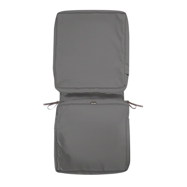 Classic Accessories Montlake FadeSafe Chair Cushion Cover, Light Charcoal, 44"LX20"WX3"T 60-438-010801-RT - main
