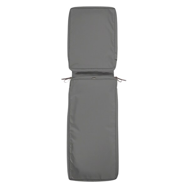 Classic Accessories Montlake Light Charcoal Patio Cushion Slipcover, 74"x23"x3" 60-444-010801-RT - main