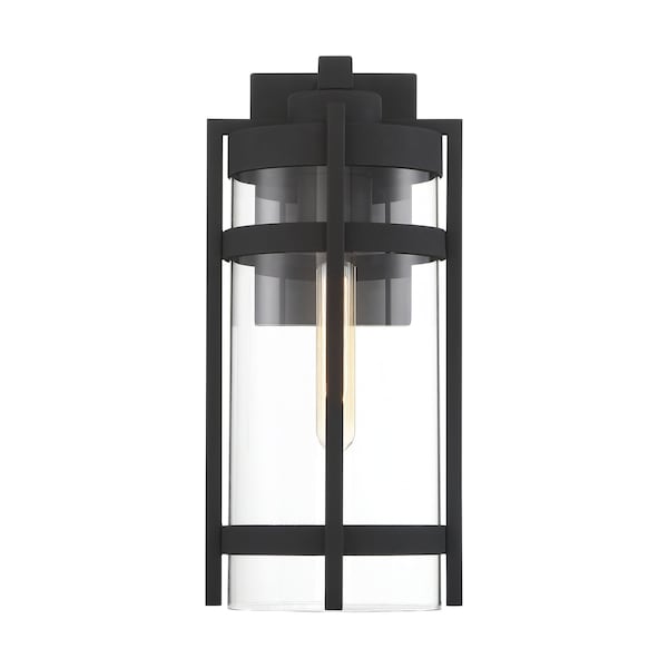 Nuvo Tofino - 1-Light - Large Lantern - Textured Black Finish with Clear Glass 60/6573 - main