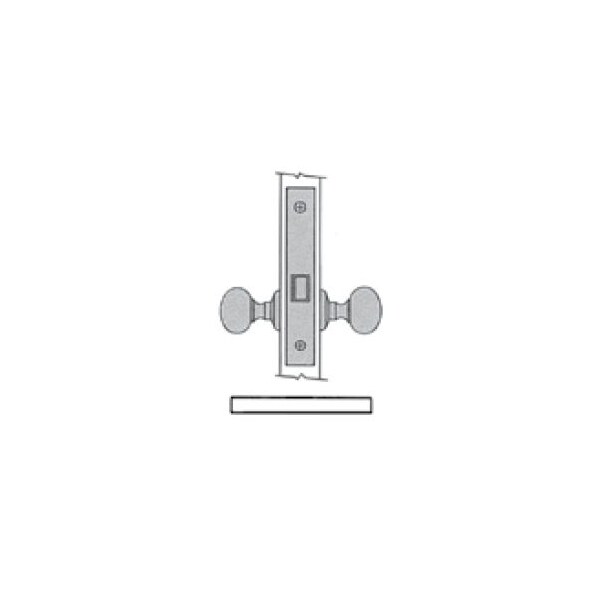 Baldwin Passage Handlesets Lifetime Brass 6110.003.R - main