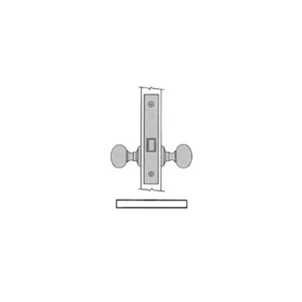 Baldwin Passage Handlesets Antique Brass 6110.050.RRLS - main