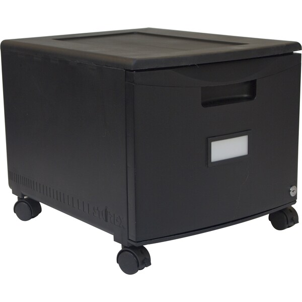 Storex One Drawer File Cabinet, w/Casters 61264B01C - main