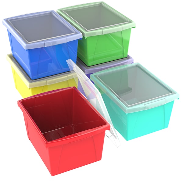 Storex Storage Bin, 6 PK 61406E06C - main