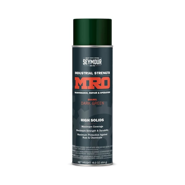 Seymour Of Sycamore Spray Paint, Dark Green, 16 oz., Dark Green, Gloss, Solvent, 16 oz 620-1449 - main