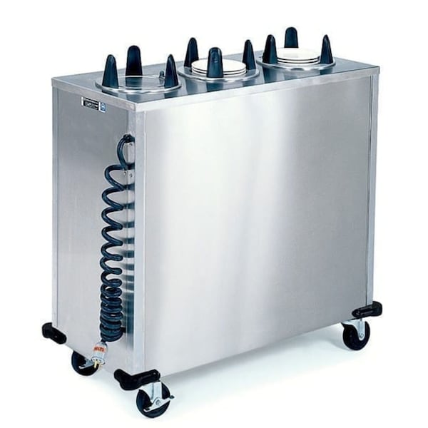 Lakeside Regular Heated 3 Stacl Plate Dispenser Cabinet; 6-5/8" to 7-1/4" 6307 - main