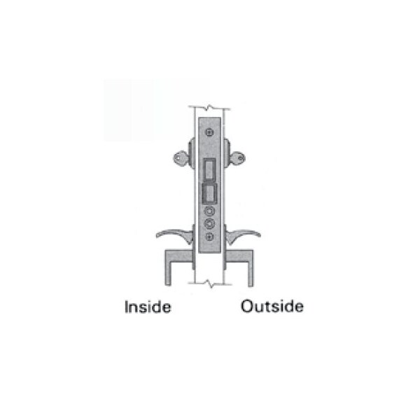Baldwin Double Cylinder Handlesets Oil Rubbed Bronze 6325.102.LR - main