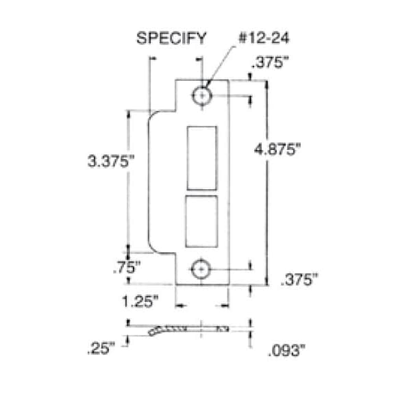 Baldwin Lifetime Brass Strikes Lifetime Brass 6338.003.L158 - main