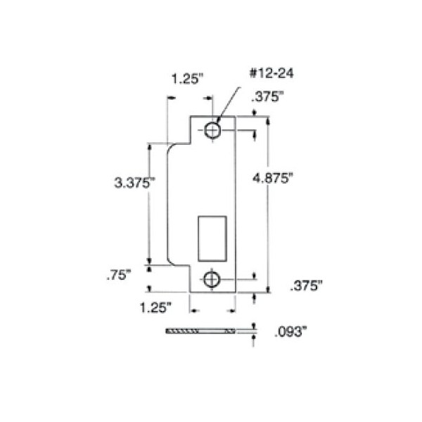 Baldwin Lifetime Brass Strikes Lifetime Brass 6341.003.R - main
