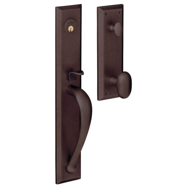 Baldwin Entry Handlesets Distressed Oil Rubbed Bronze 6403.402.ENTR - main