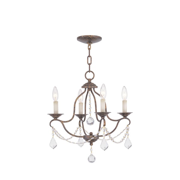 Livex Lighting Chesterfield 4 Light Hand Applied Veneti 6424-71 - main