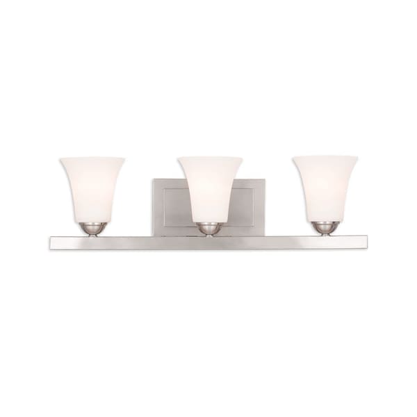 Livex Lighting Ridgedale 3 Light Brushed Nickel Bath Va 6493-91 - main
