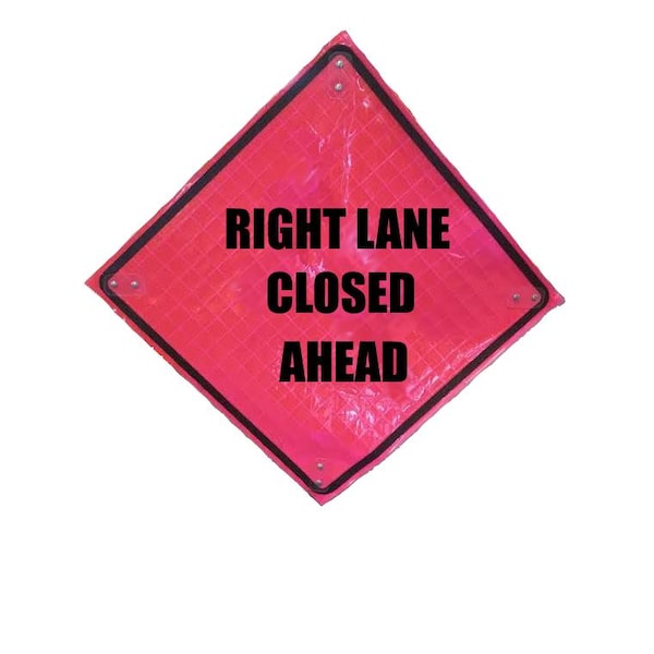 Eastern Metal Of Elmira Inc. Bright Pink Roll Up Sign, 48"x48", RLCA C-48-SBP-RLCA