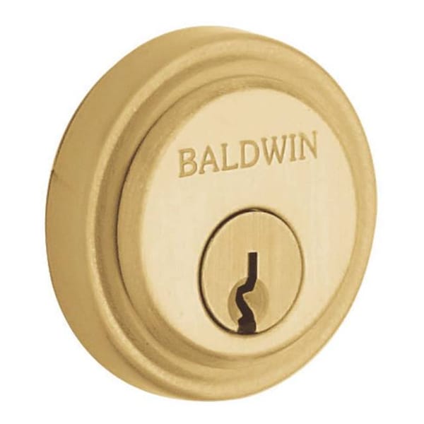 Baldwin Colonial Satin Brass with Brown Cylinders Satin Brass with Brown 6757.060 - main