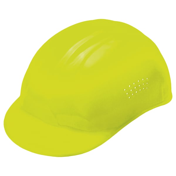 Deltaplus Vented Bump Cap, Front Brim, 4-Point Pinlock Suspension, Fits Hat Size 6 1/2 to 7 3/4, Hi-Viz Yellow WEL19117HY - main