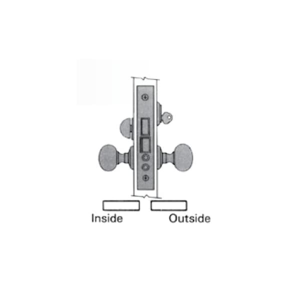 Baldwin Entry Handlesets Unlacquered Brass 6802.031.RR - main