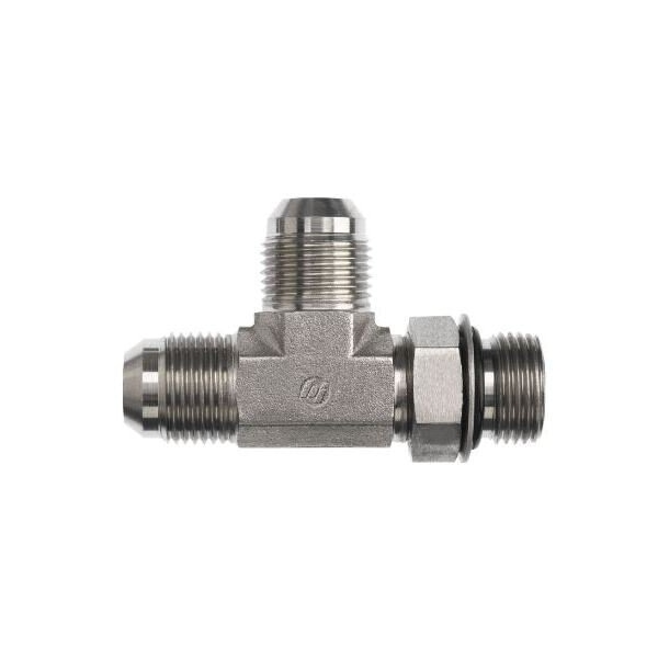 Brennan Industries Fittings, 3/8" Male JIC- 3/8" Male Adjstb 6804-06-06-06-NWO-FG - main