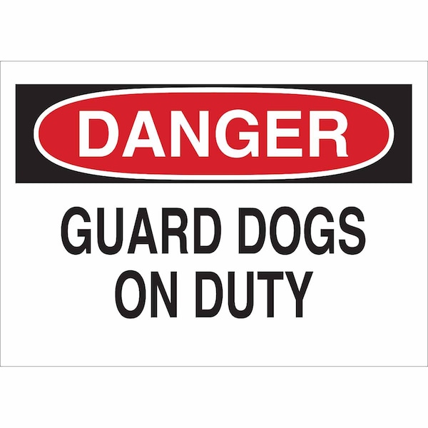 Brady Danger Sign, 10 in H, 14 in W, Fiberglass, Rectangle, English, 69273 69273 - main